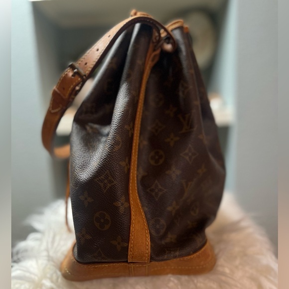 🤎Louis Vuitton🤎 AUTHENTICATED Vintage Monogram GM Noe Drawstring Bag COA - Picture 6 of 15